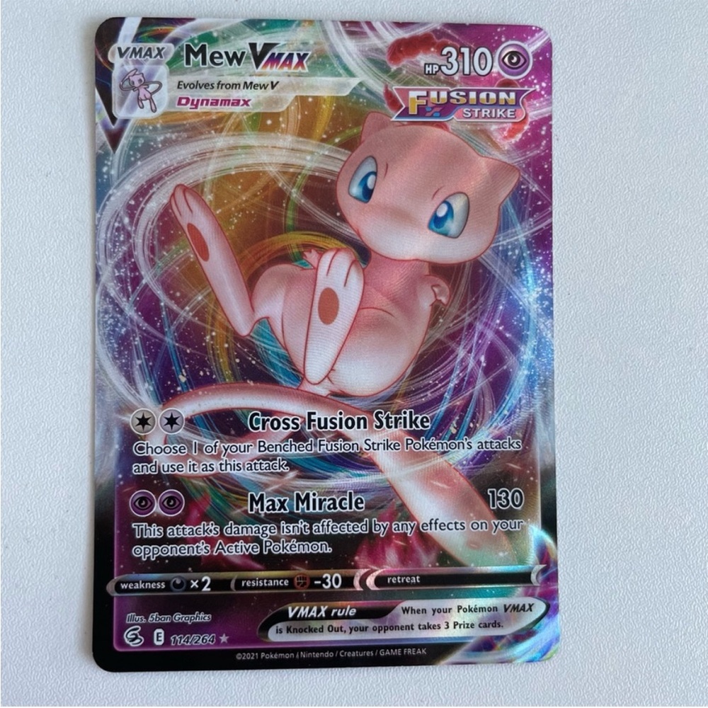 Pokémon Trading Cards Set of 3 Mew VMax | Lucario VStar | Eternatus V - Picture 7 of 13